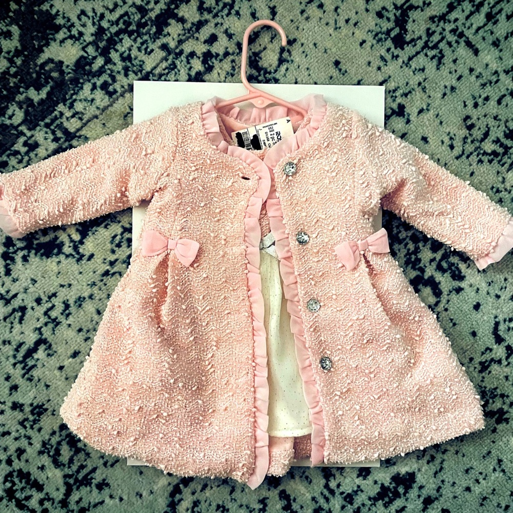 NWT. 3-6 month girl ~ formal pink dress